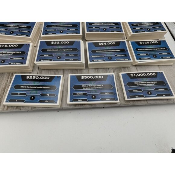 Who Wants To Be A Millionaire Replacement  Trivia Cards Set Of 15 - Picture 8 of 8